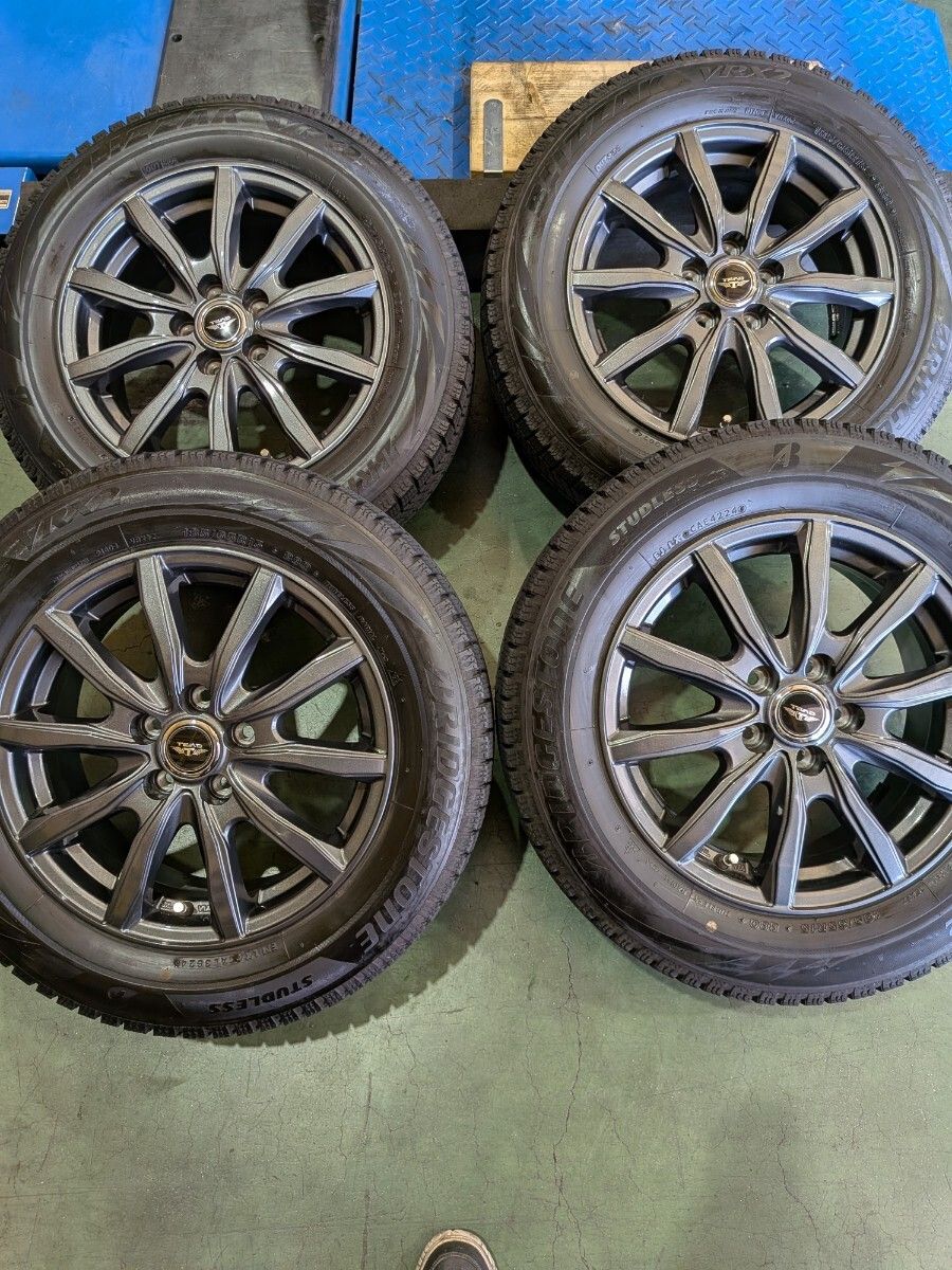 【2024年製】シエンタ等に ブリヂストン VRX2 185/65R15 & TEAD 15インチ ガンメタ 4本セット